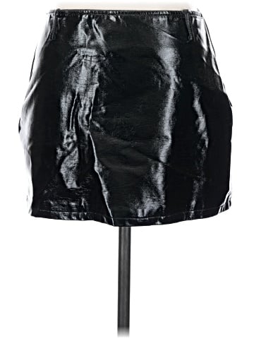 Tiger Mist Faux Leather Skirt (view 2)