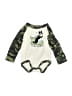John Deere Camo Green Long Sleeve Onesie Size 9-12 mo - photo 1