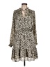 MNG 100% Polyester Animal Print Tan Casual Dress Size L - photo 1