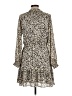 MNG 100% Polyester Animal Print Tan Casual Dress Size L - photo 2