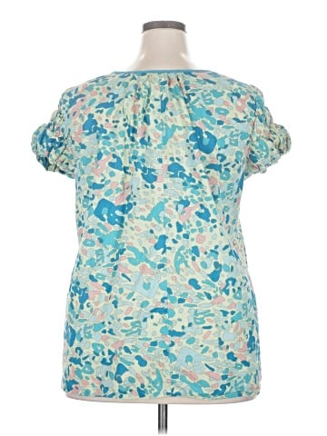 Unique Spectrum Short Sleeve Blouse (view 2)