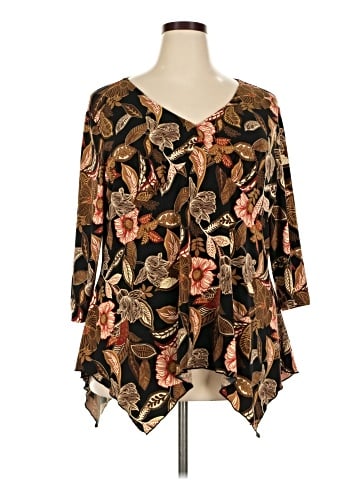 Cato 3/4 Sleeve Blouse (view 1)