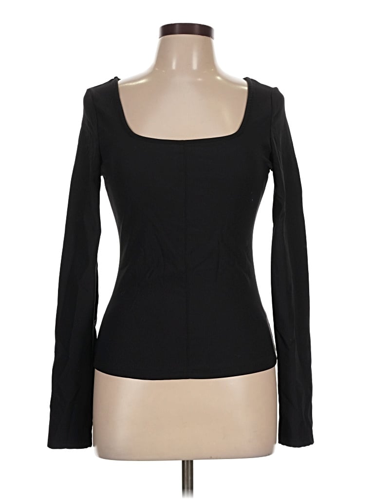 Pre-owned Unbranded Long Sleeve T-shirt In Black
