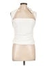Zara 100% Polyester Ivory Sleeveless Blouse Size L - photo 1