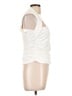 Zara 100% Polyester Ivory Sleeveless Blouse Size L - photo 4