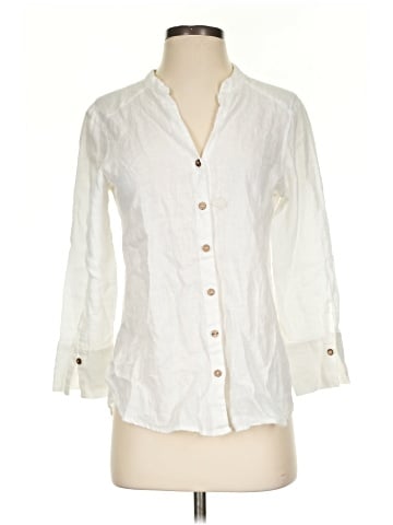 Jess & Jane 3/4 Sleeve Button-Down Shirt (view 1)