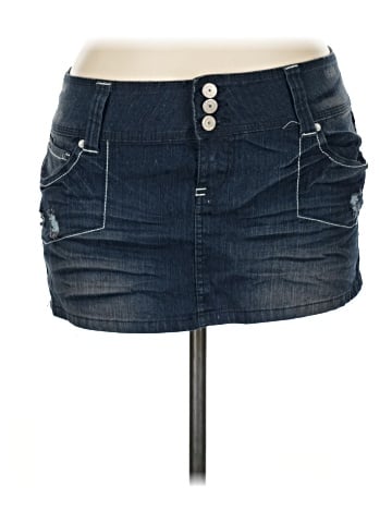 Almost Famous Denim Skirt (view 1)