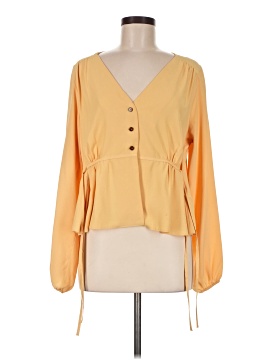Topshop Long Sleeve Blouse (view 1)