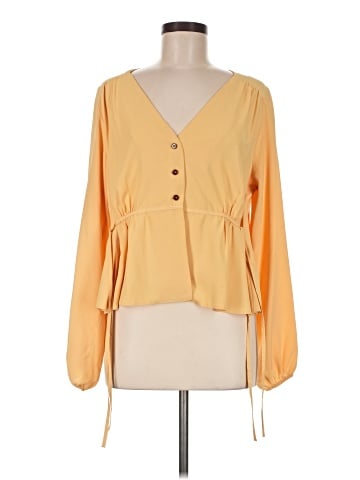 Topshop Long Sleeve Blouse (view 1)