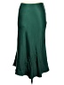 12th Tribe 100% Polyester Solid Green Formal Skirt Size M - photo 1