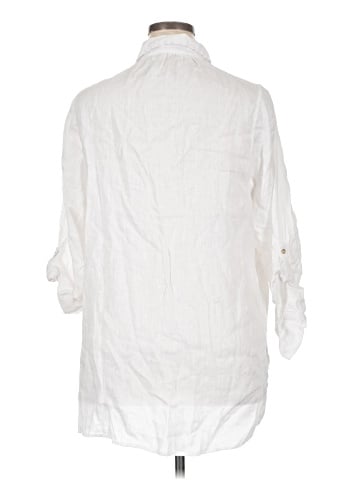 Jones New York 3/4 Sleeve Button-Down Shirt (view 2)