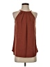 Green Envelope Brown Sleeveless Blouse Size S - photo 1