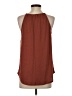 Green Envelope Brown Sleeveless Blouse Size S - photo 2