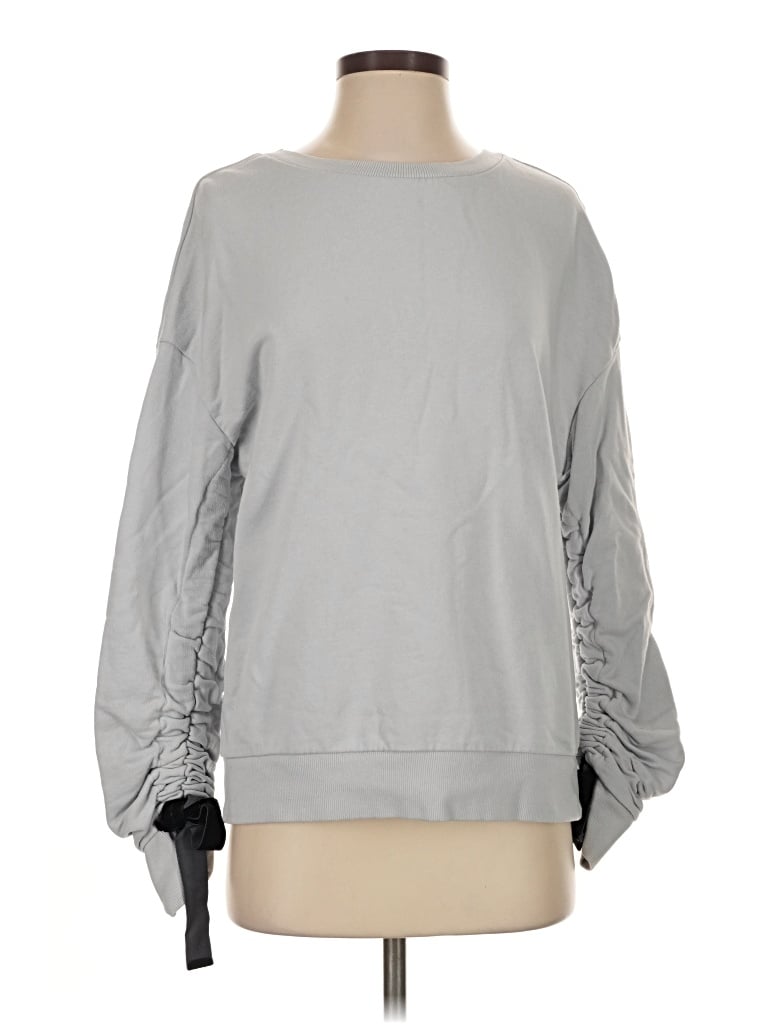 Pre-owned Halogen Sweatshirt In Gray