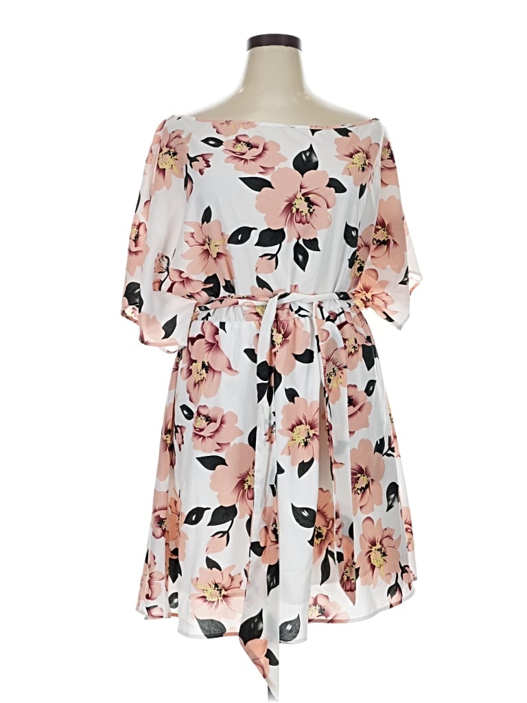 Pre-owned Shein Curve Kimono In Pink