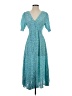 MNG Blue Casual Dress Size 2 - photo 1