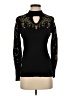 Thalia Sodi Black Long Sleeve Top Size S - photo 1