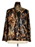 Ruby Rd. Animal Print Gold Windbreaker Size 20 - photo 2