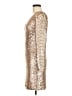 BCBGMAXAZRIA Metallic Gold Cocktail Dress Size M - photo 5