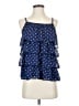 Cherokee 100% Polyester Blue Sleeveless Blouse Size 14 - photo 1