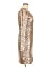 BCBGMAXAZRIA Metallic Gold Cocktail Dress Size M - photo 4