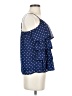 Cherokee 100% Polyester Blue Sleeveless Blouse Size 14 - photo 4