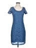 Tiana B. 100% Polyester Chevron-herringbone Blue Casual Dress Size S - photo 1