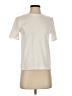 Kule 100% Cotton Solid Ivory Short Sleeve Turtleneck Size S - photo 1