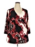La Vanya Red 3/4 Sleeve Blouse Size 2X - photo 1