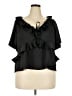 Old Navy 100% Polyester Black Short Sleeve Blouse Size 2X - photo 1