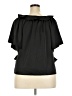 Old Navy 100% Polyester Black Short Sleeve Blouse Size 2X - photo 2
