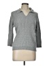 Karen Scott 100% Cotton Gray Pullover Sweater Size L - photo 1