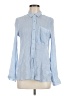Express Blue Long Sleeve Button-Down Shirt Size M - photo 1