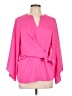 Jade 100% Polyester Pink 3/4 Sleeve Blouse Size L - photo 1