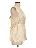 Marc by Marc Jacobs 100% Silk Ivory Sleeveless Silk Top Size L - photo 4