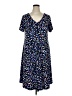 Roaman's Print Blue Casual Dress Size 14 (M) - photo 1