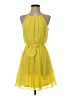 BCX 100% Polyester Solid Yellow Cocktail Dress Size S - photo 1
