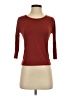 Max Mara Burgundy 3/4 Sleeve Top Size S - photo 1