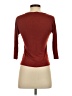 Max Mara Burgundy 3/4 Sleeve Top Size S - photo 2