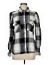 Sanctuary Plaid Silver Gray Long Sleeve Button-Down Shirt Size M - photo 1