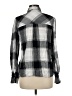Sanctuary Plaid Silver Gray Long Sleeve Button-Down Shirt Size M - photo 2