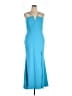 Xscape Solid Blue Cocktail Dress Size 16 - photo 1