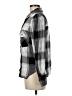 Sanctuary Plaid Silver Gray Long Sleeve Button-Down Shirt Size M - photo 5