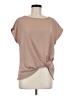 Gilli 100% Polyester Tan Short Sleeve Top Size M - photo 1