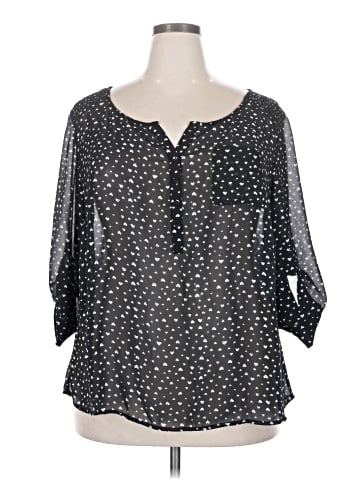 Torrid 3/4 Sleeve Blouse (view 1)