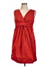 Lida Baday 100% Polyester Solid Red Cocktail Dress Size 12 - photo 1