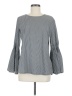Solitaire Gray Long Sleeve Blouse Size M - photo 1