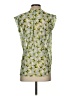 CAbi 100% Polyester Green Sleeveless Blouse Size XS - photo 2