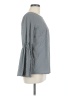 Solitaire Gray Long Sleeve Blouse Size M - photo 4