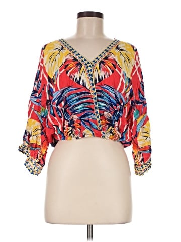 Flying Tomato 3/4 Sleeve Blouse (view 1)
